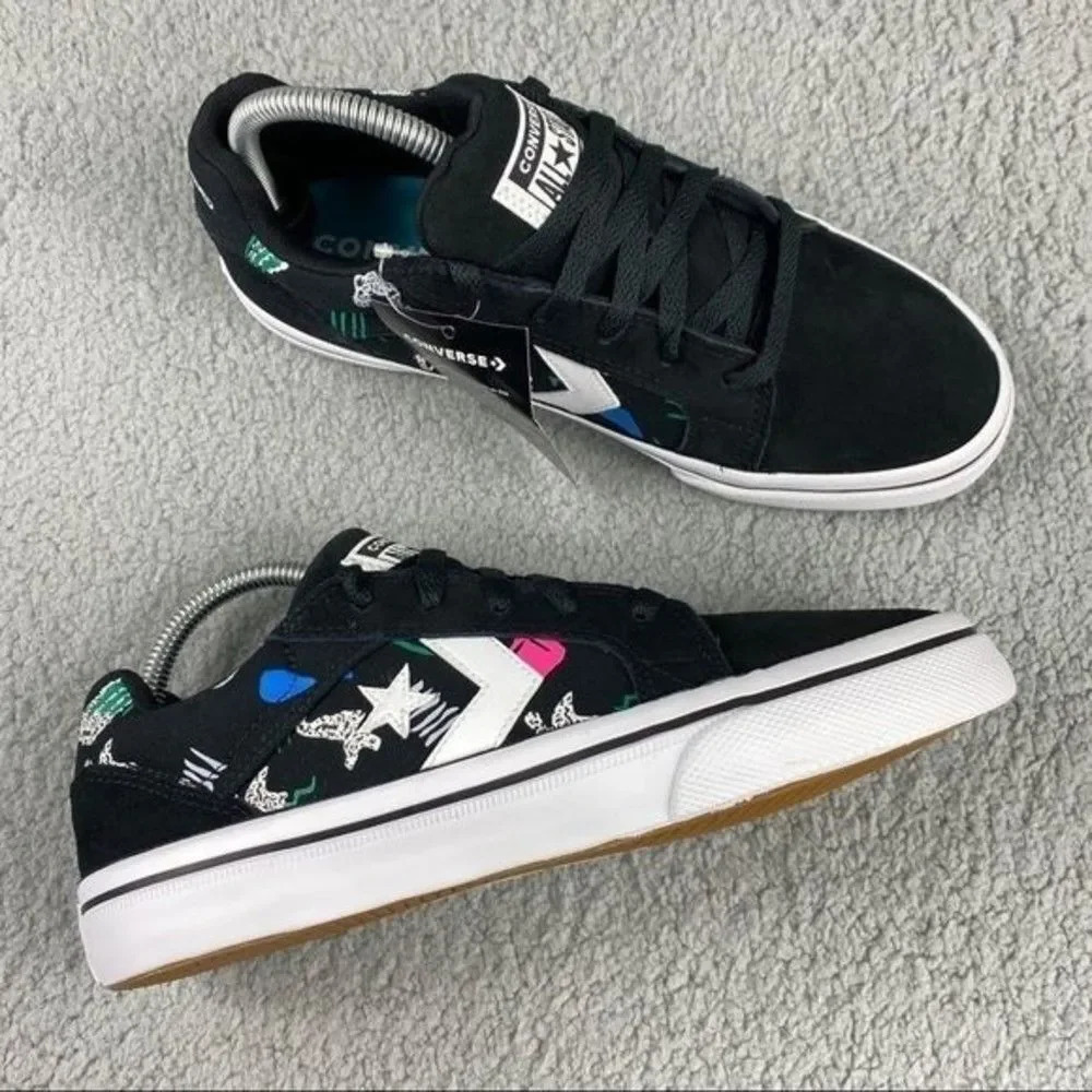 CONVERSE EL DISTRITO 2.0 OX Shoes Leather Unisex‎ Sneakers Women 8.5 Men 7 Black - Picture 13 of 13